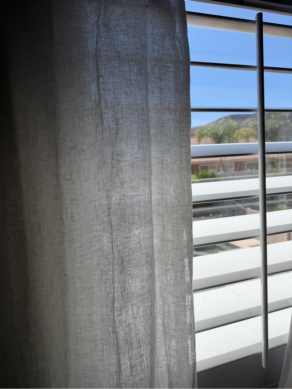 West Elm White Linen Curtain Panel 48 x 96 Set of 4